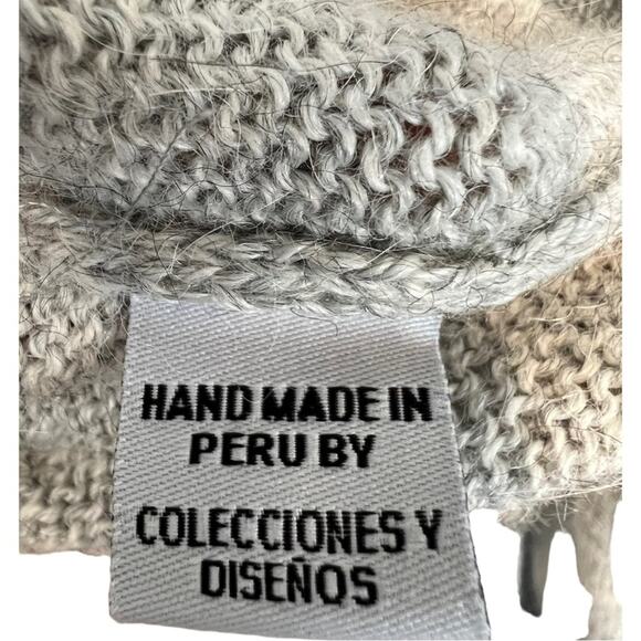 Alpaca Connection Alpaca blend Handmade  in Peru Sweater crewneck - Picture 9 of 11